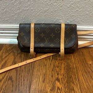 Louis Vuitton Dark Brown Monogram Crossbody Bag